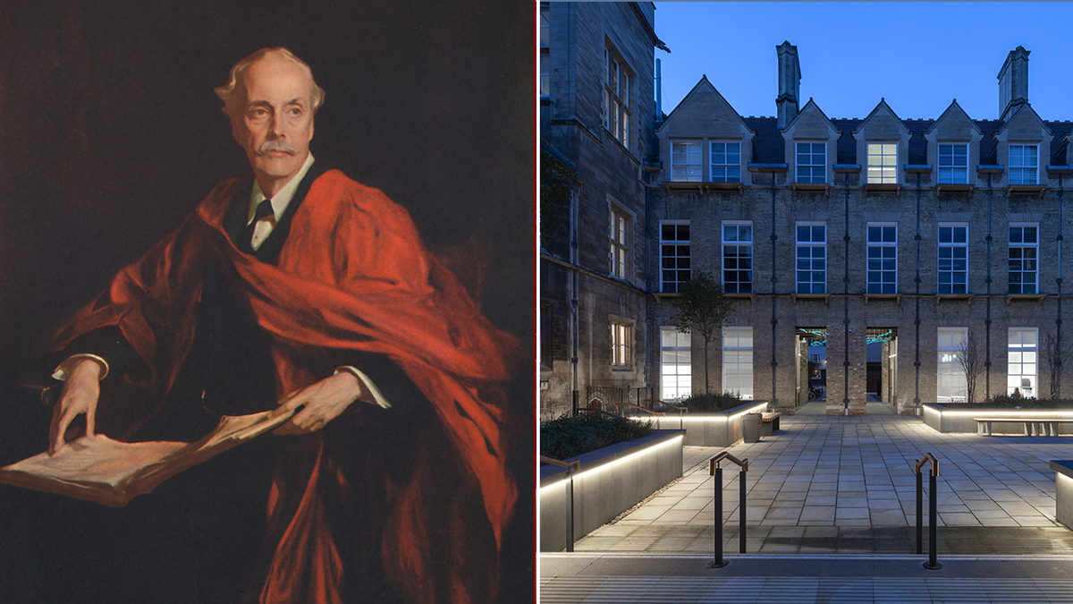 Lord Balfour and Cambridge University split image