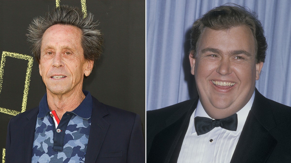 Side by side photo of Brian Grazer and John Candy