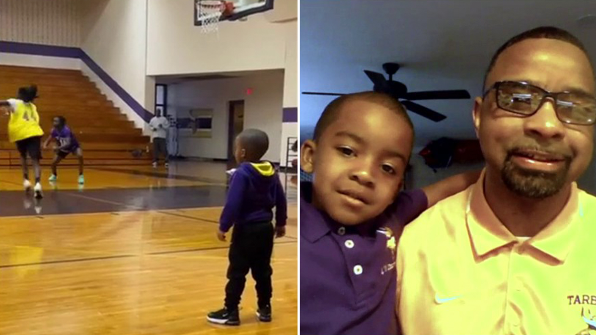 4-year-old assistant basketball coach goes viral for animated reactions,  shadowing dad - Good Morning America