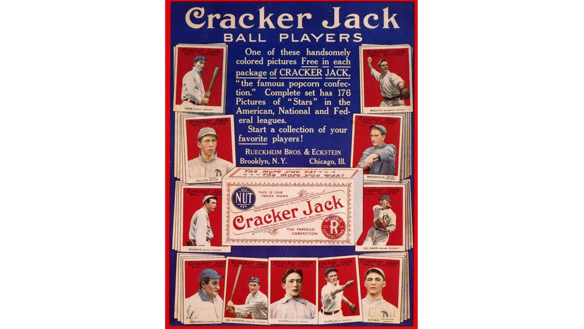 Cartão de beisebol do Cracker Jack