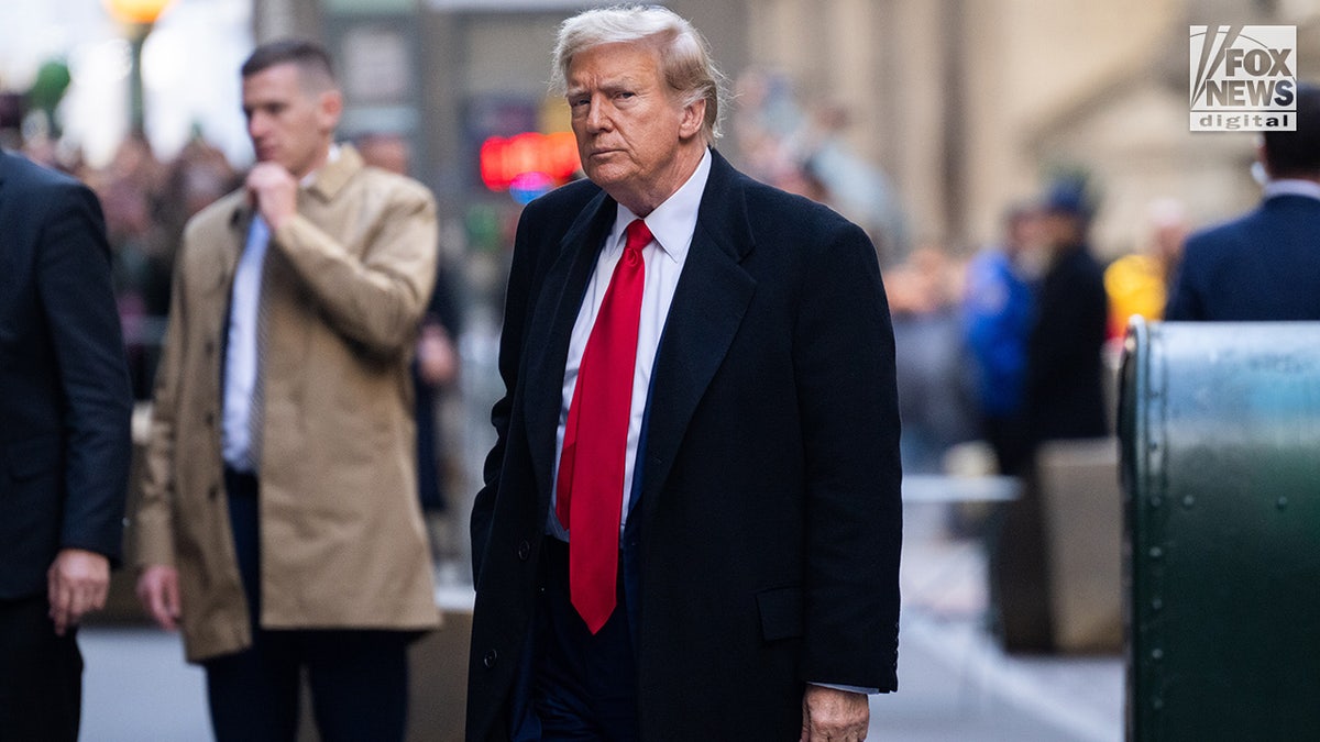 Former president Donald Trump arrives at The Trump Building