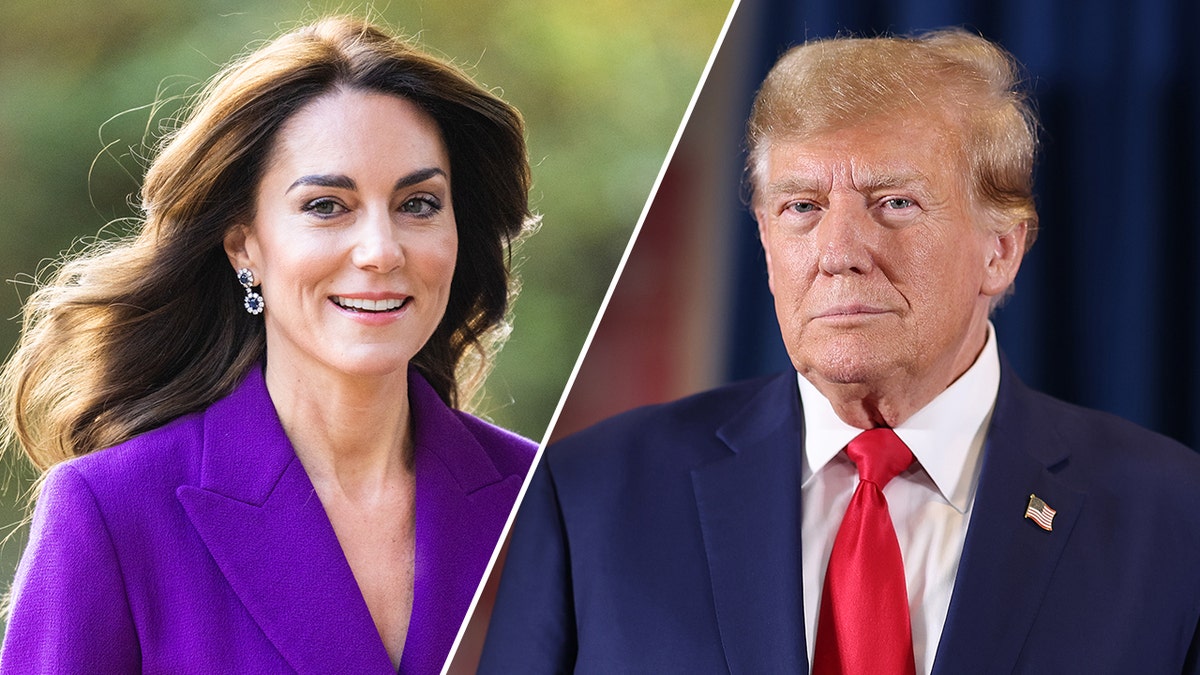 La princesa Kate en una foto codo con codo con Donald Trump