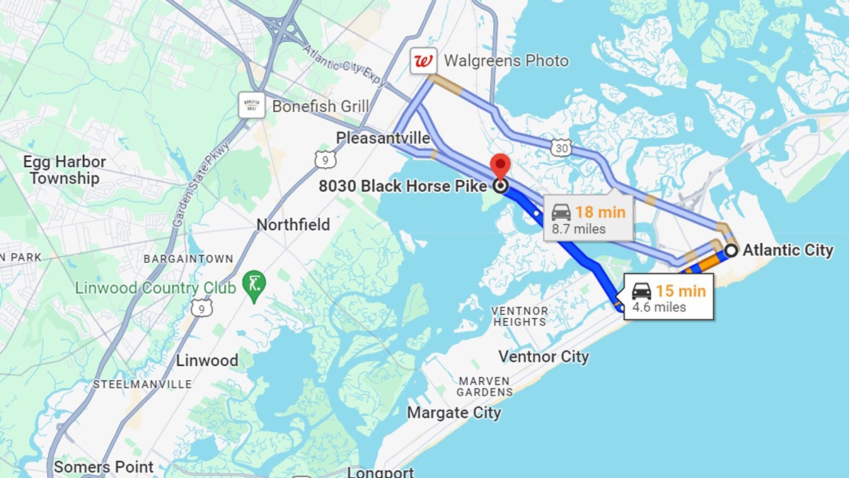 Eastbound Strangler Atlantic City map