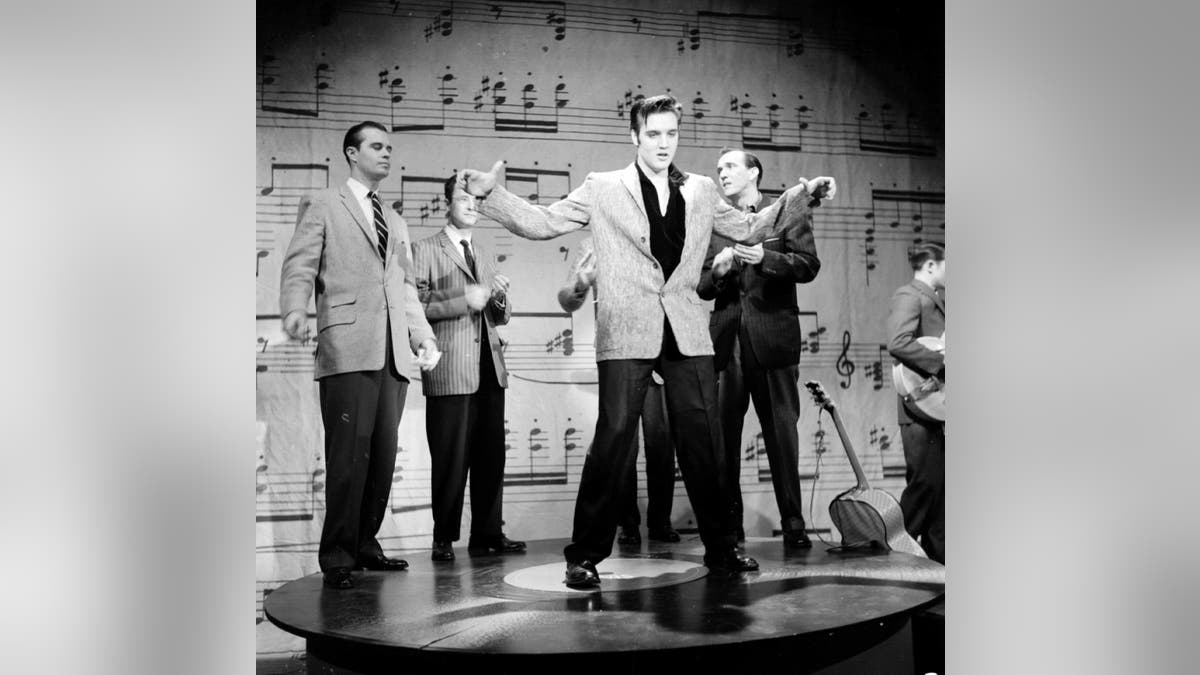 Elvis Presley on The Ed Sullivan show in 1957