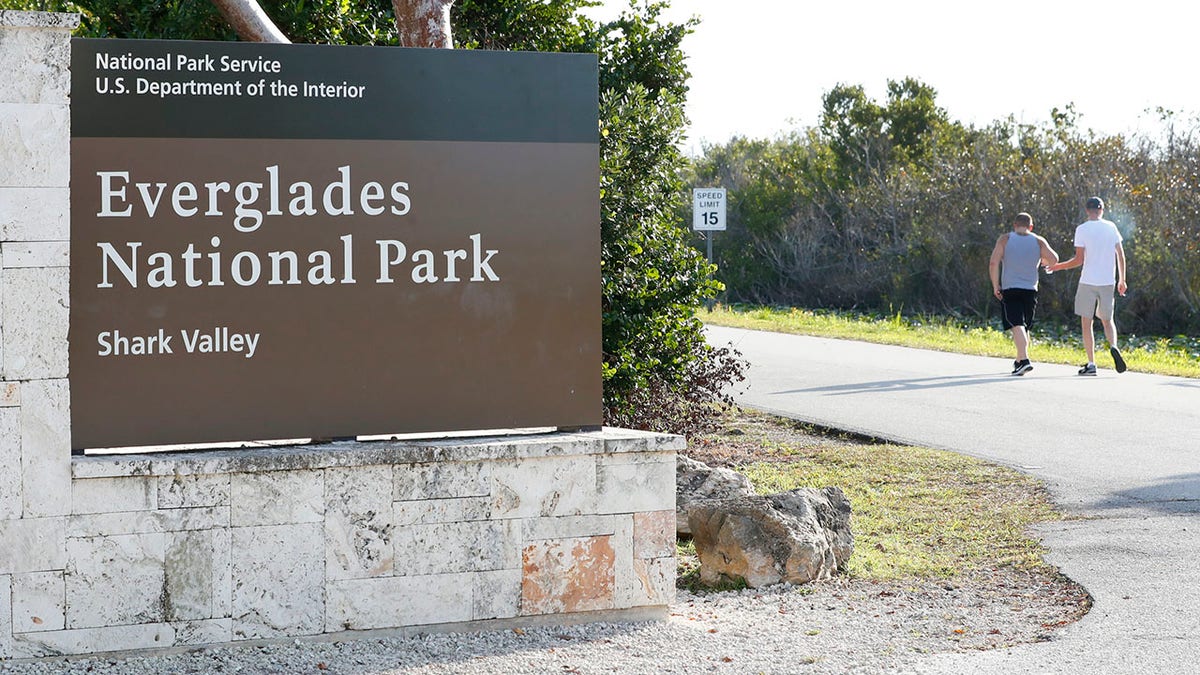 Señal del Parque Nacional de los Everglades