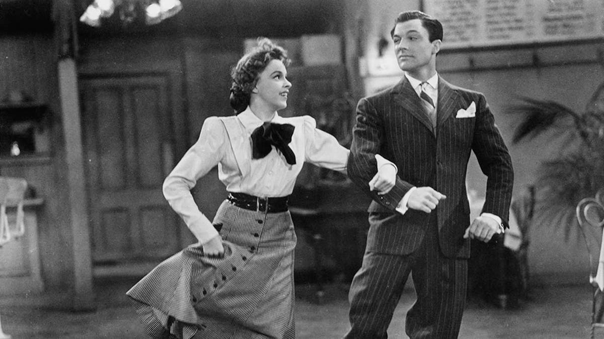 Gene Kelly dancing with Judy Garland in "For Me and My Gal."