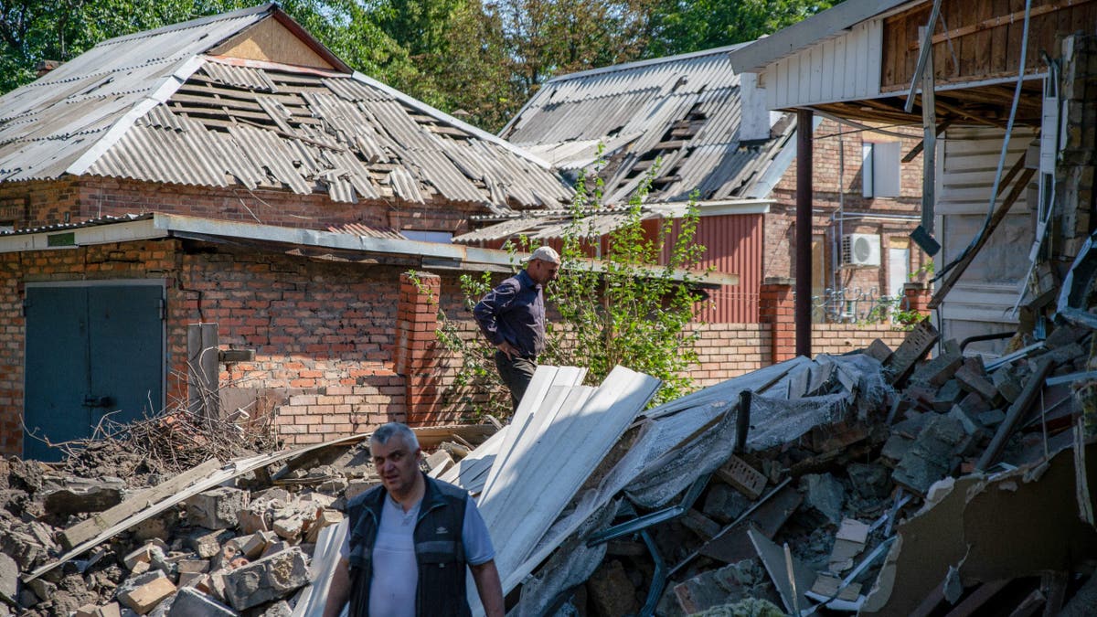 destroyed church in Ukraine