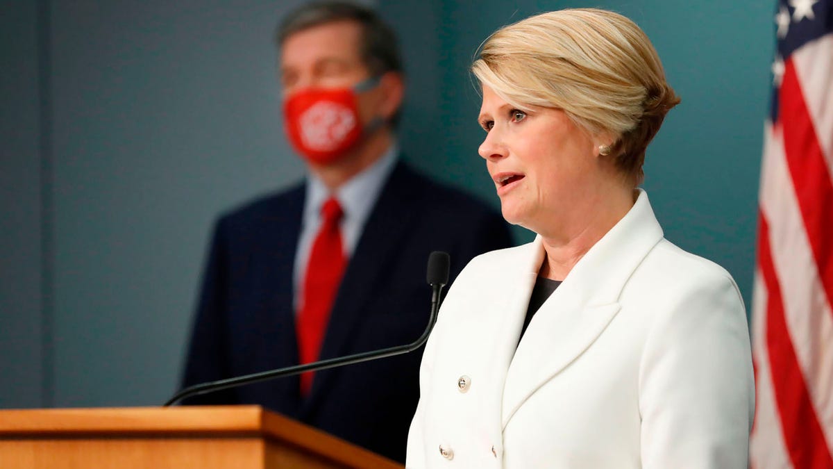 North Carolina superintendent at an emergency briefing