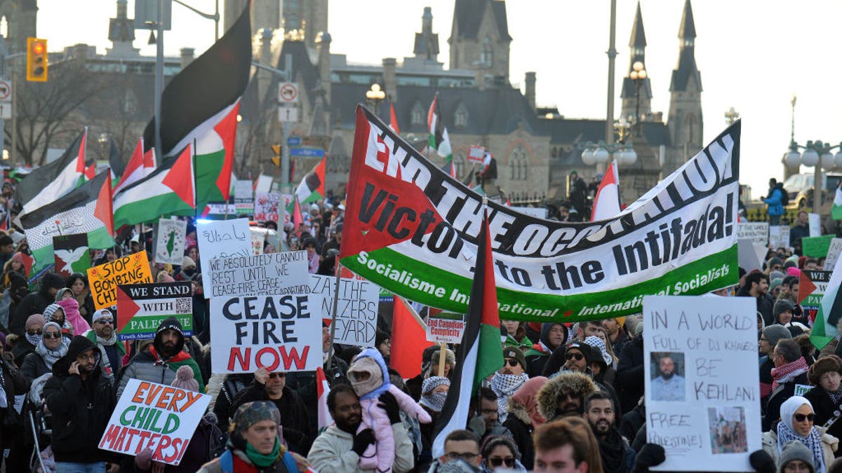 Pro-Palestinian protest in Canada