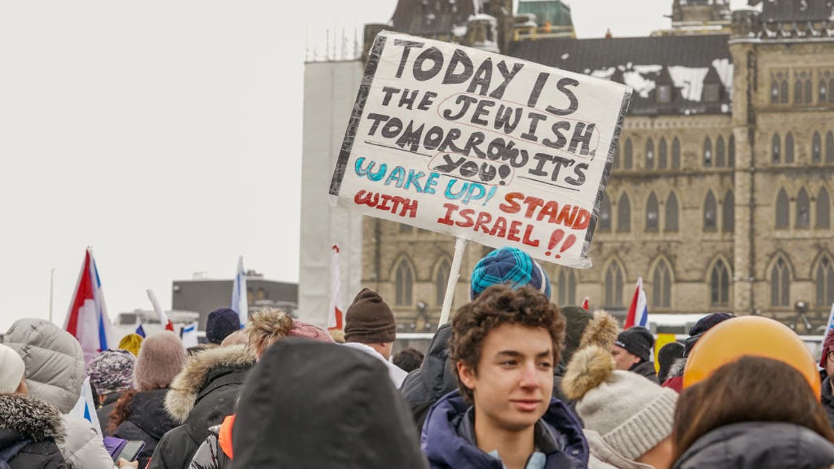 Pro-Israel rally in Canada.