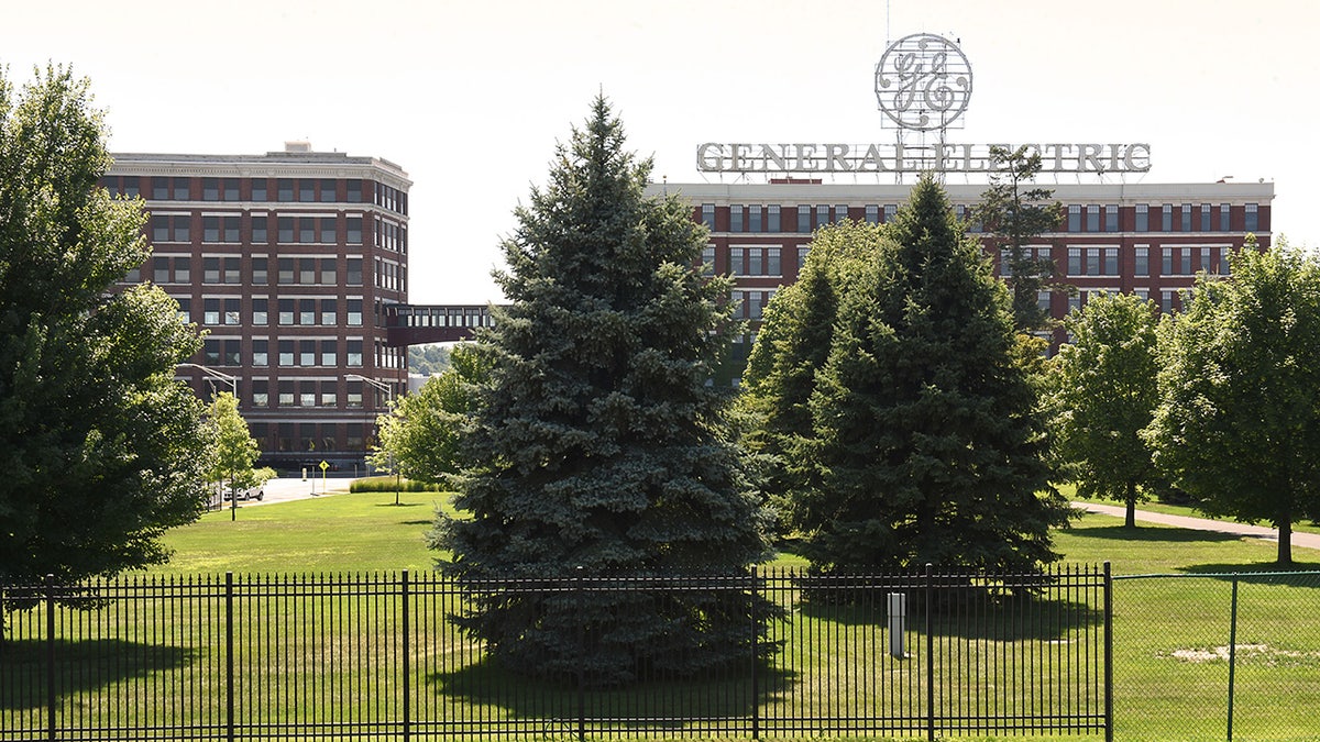 General Electric plant gates and campus in Schenectady
