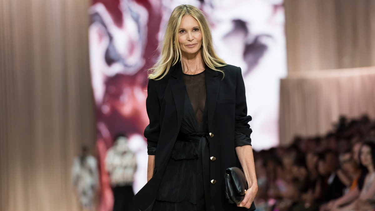 Elle MacPherson on the runway