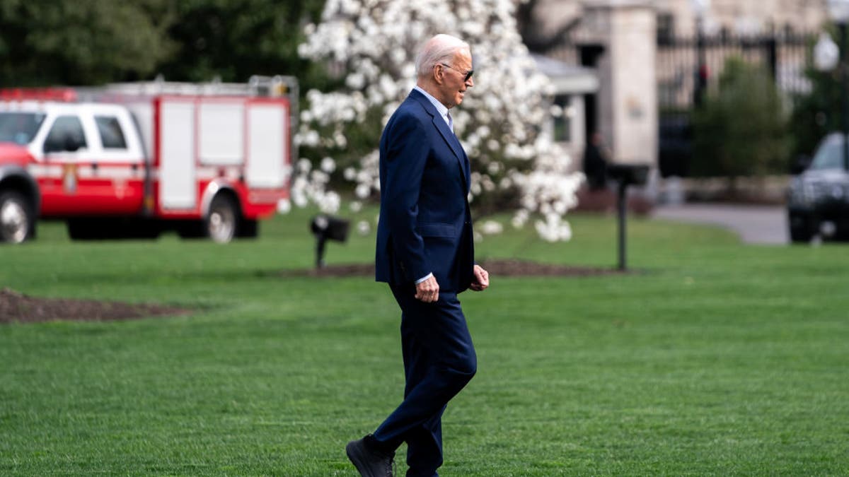 Biden on South Lawn