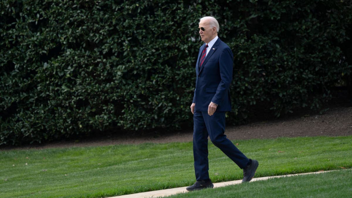 Biden on South Lawn of the White House