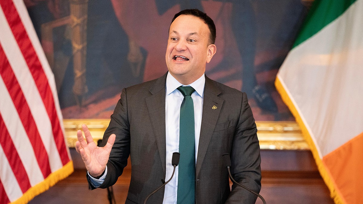 Irish prime minister speaks during Capitol luncheon