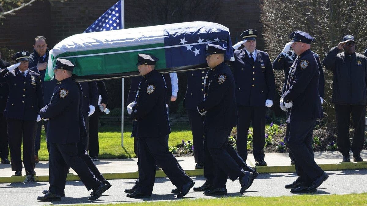 Governor Hochul Faces Criticism At NYPD Officer's Wake, Continues To ...