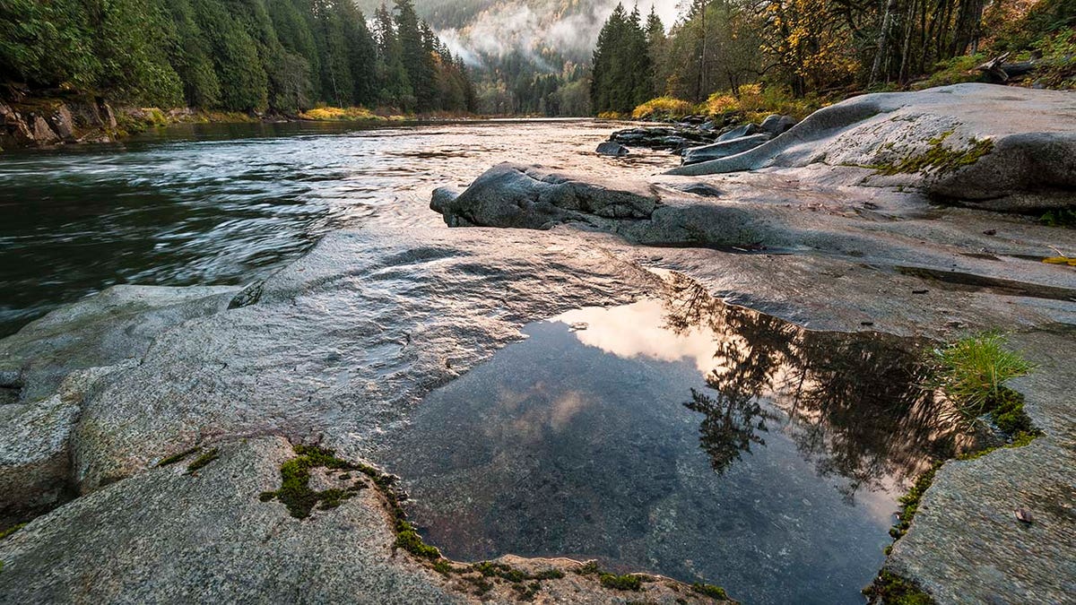 Water near Eagle Falls, WA