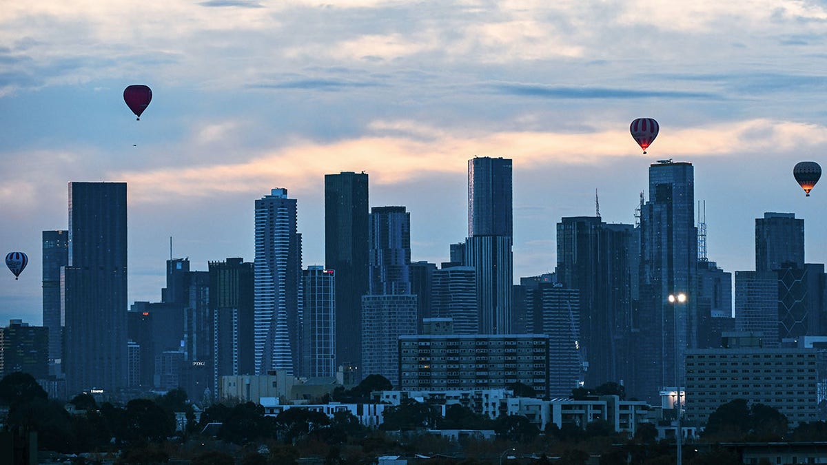 Hot air balloons in Melbourne