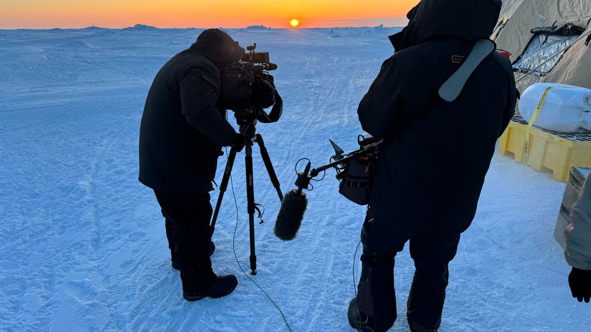 Sunset at Ice Camp Whale