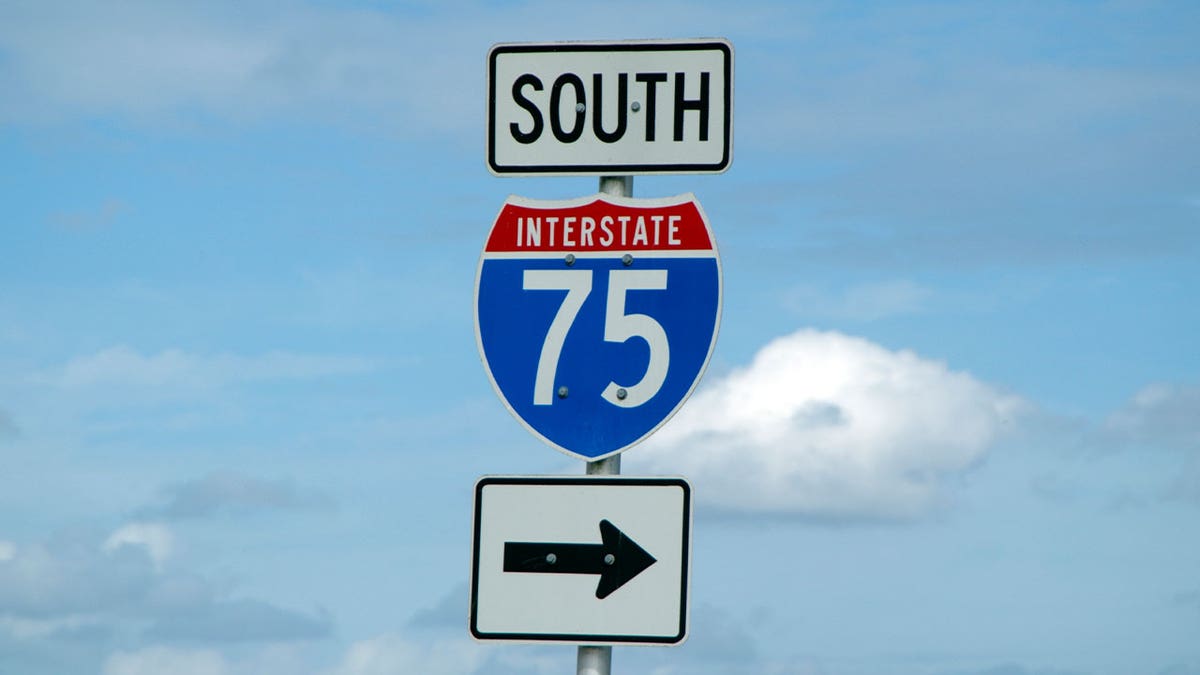 Interstate 75 sign in Florida