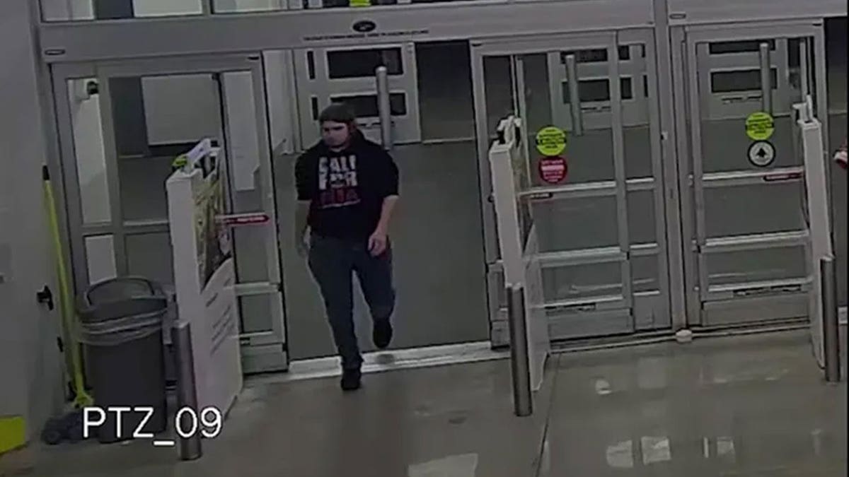 Jacob Kubai entering Walmart alone