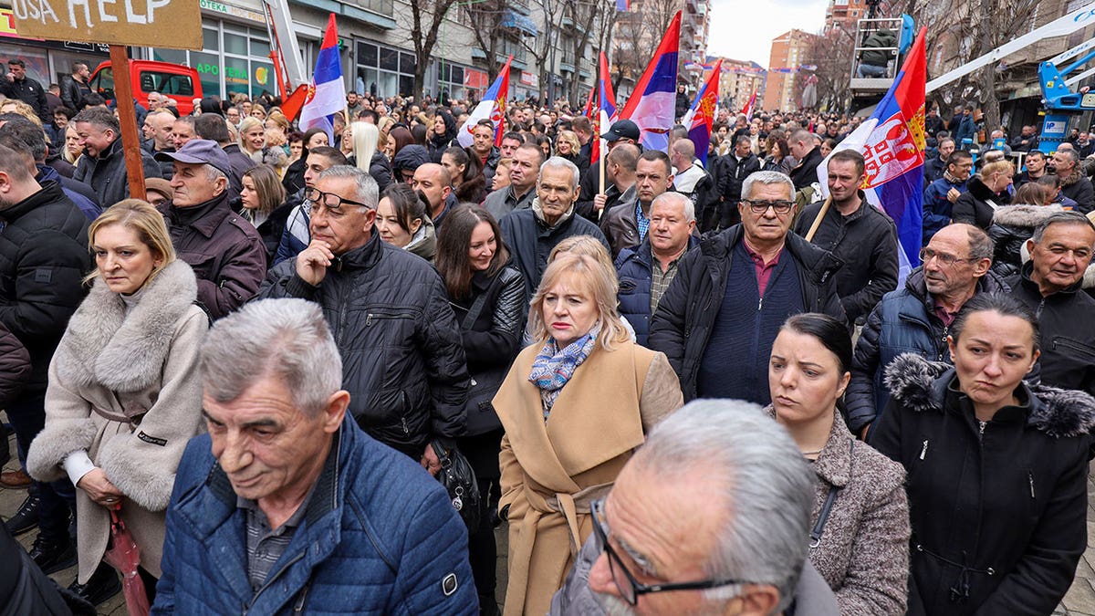 Kosovo Serbs protest