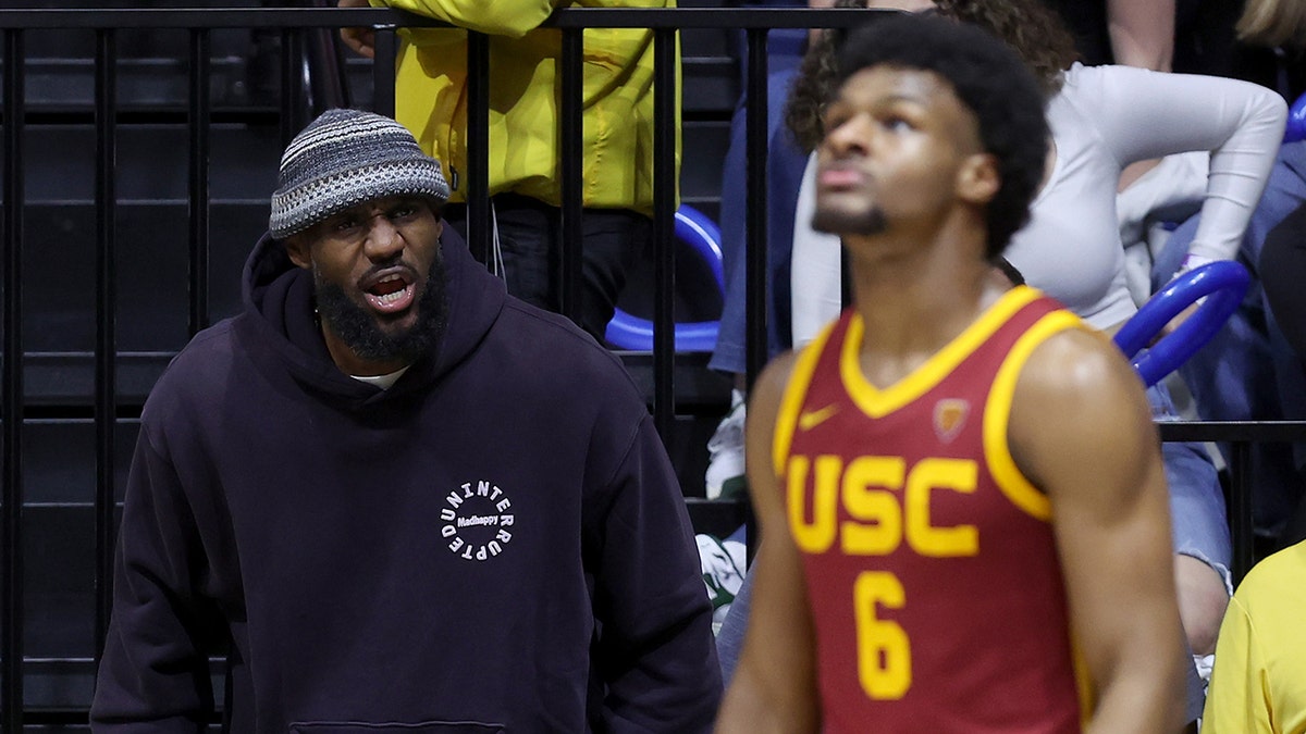 LeBron James Says Watching Son, Bronny, Play At USC Gives Him 'anxiety ...