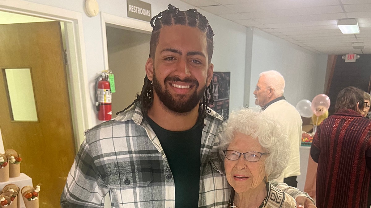 Mary Lea Forsythe with great grandson