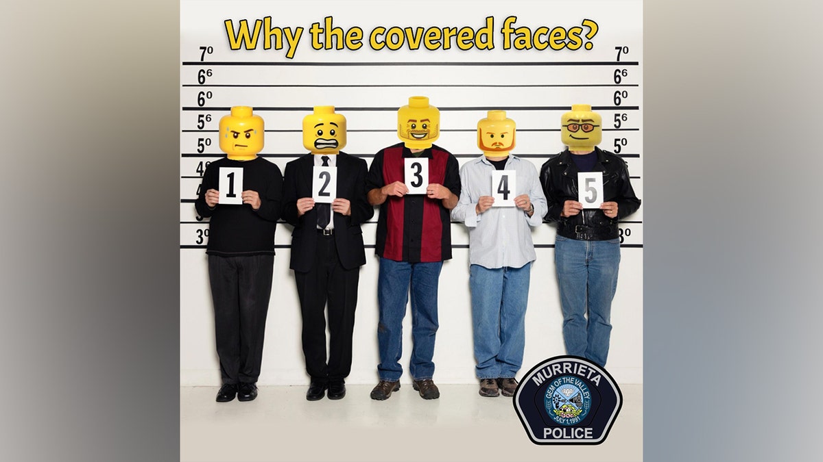 Suspects with Lego faces