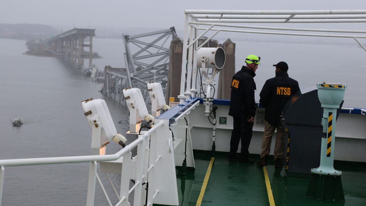 NTSB members onboard Dali ship in Baltimore