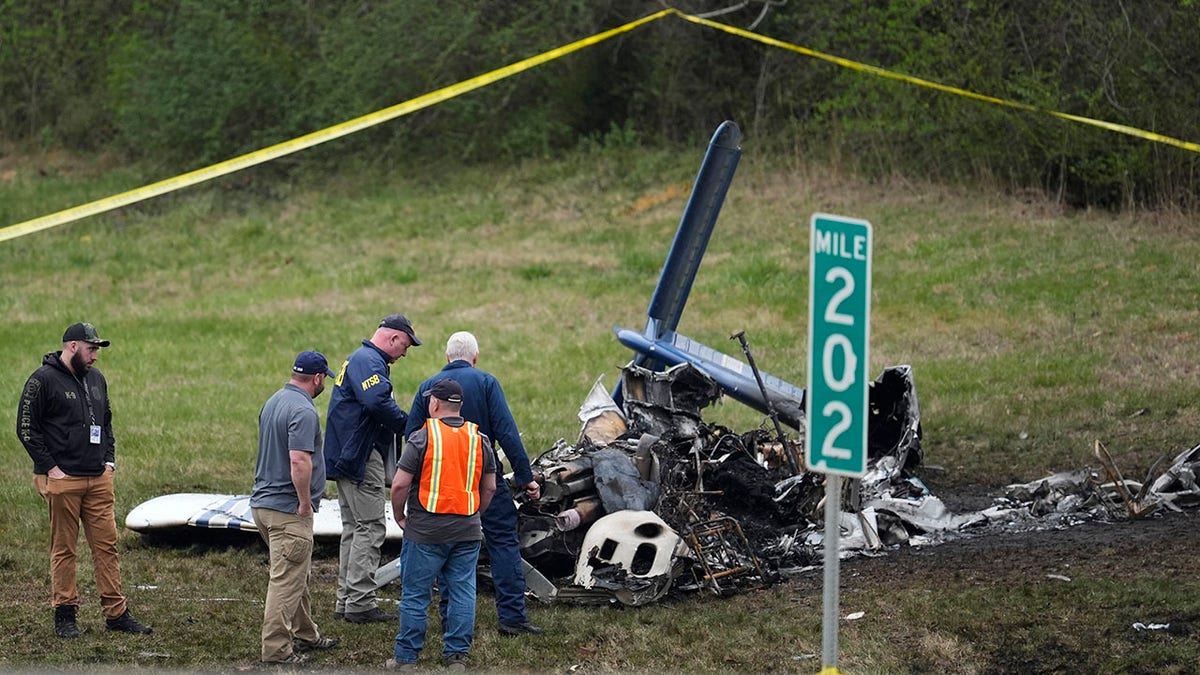 Nashville plane crash wreckage