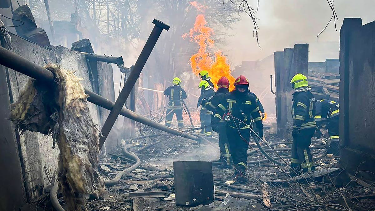 Trabalhadores de emergência de Odesa