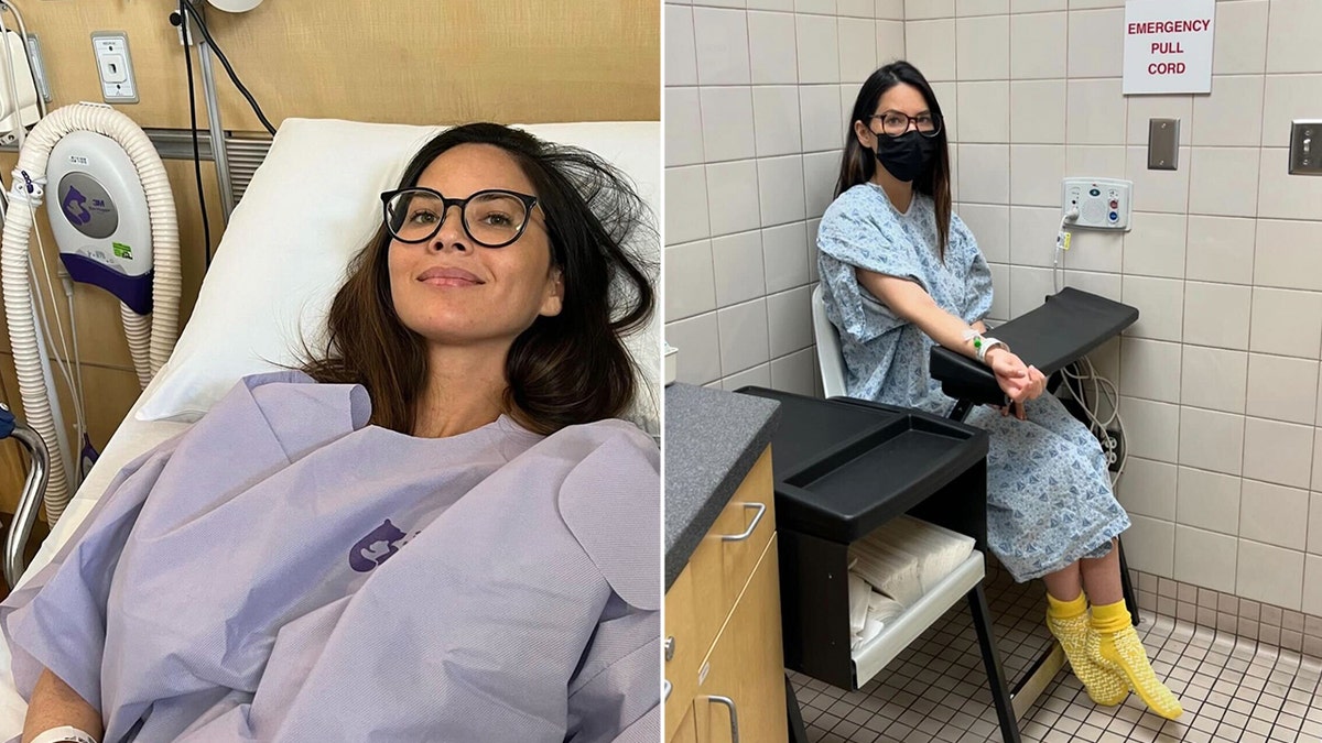 Olivia Munn shares hospital photos