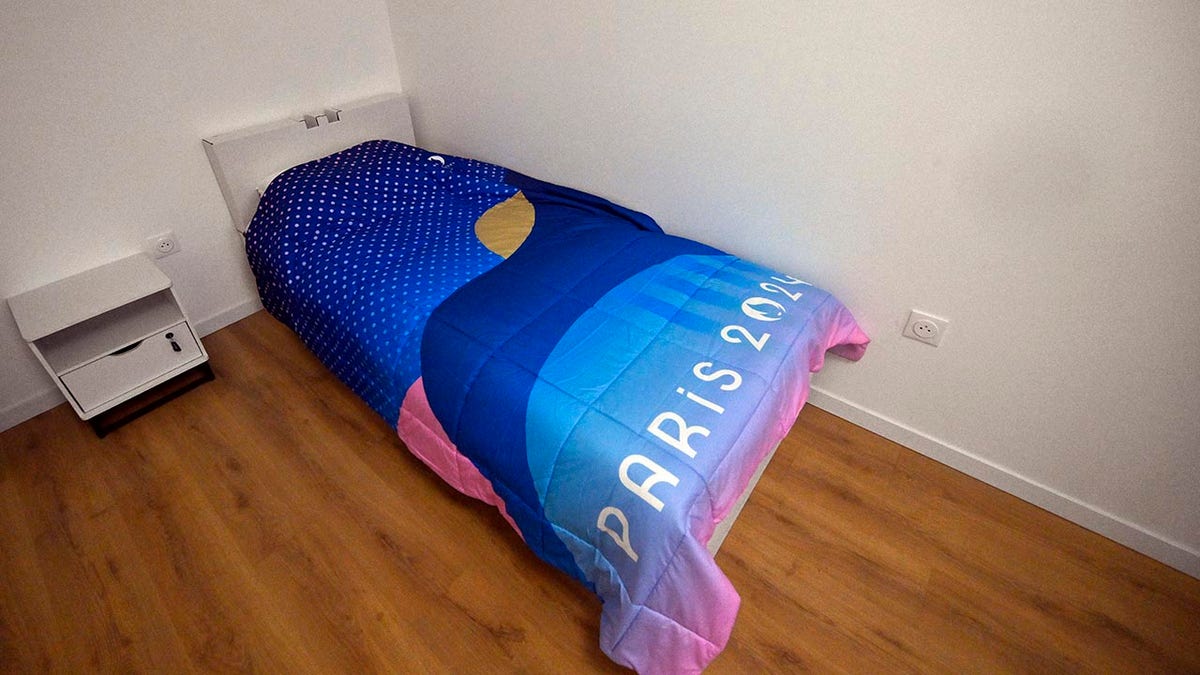 A bed in Paris' Olympic Village