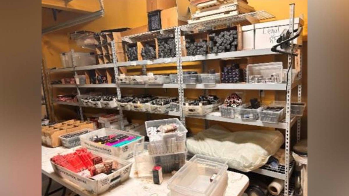 Mack's 'mini store' of allegedly stolen goods