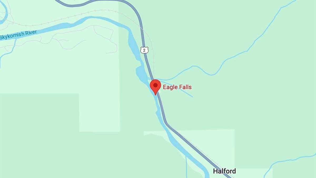 Map view of Eagle Falls