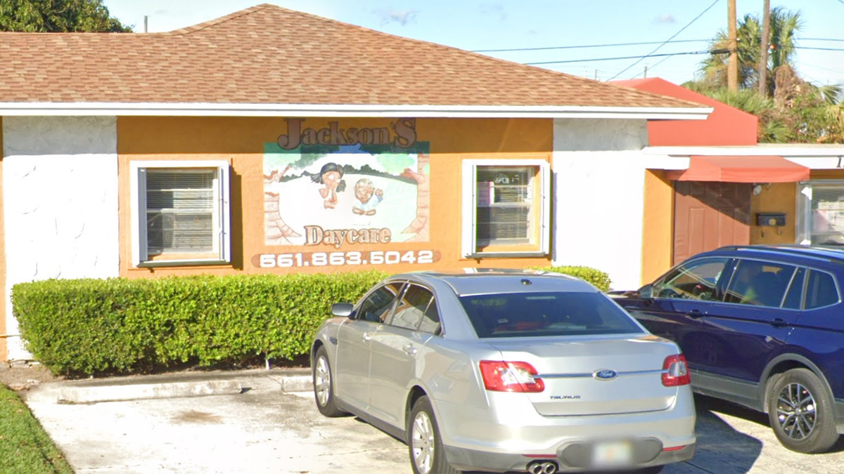 Day care building, car parked outside