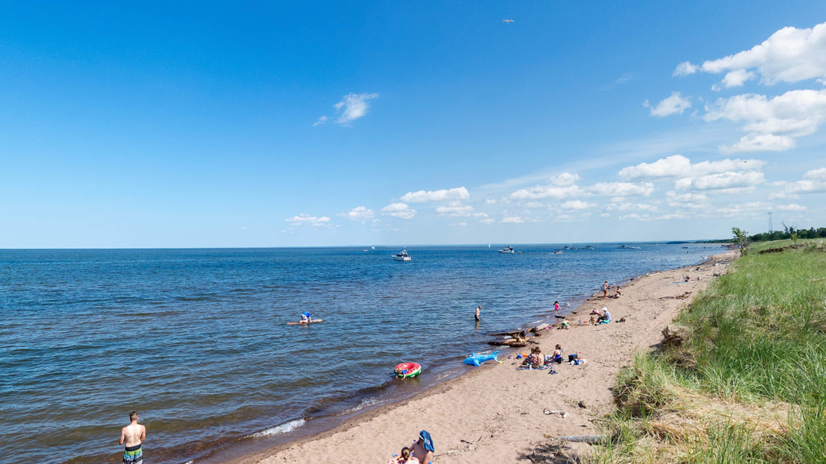 Shoreline in Duluth, MN.