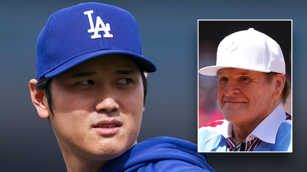 Shohei Ohtani and Pete Rose side by side