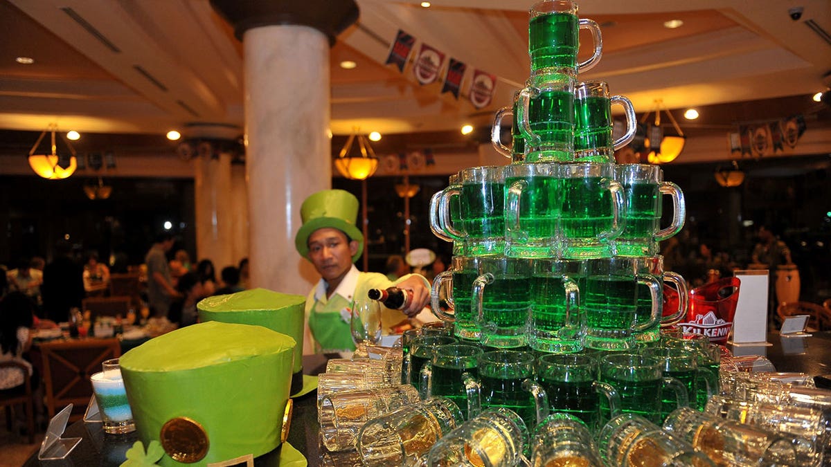 Green beer tower