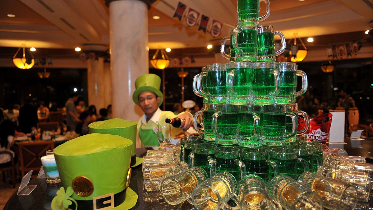 Green beer tower