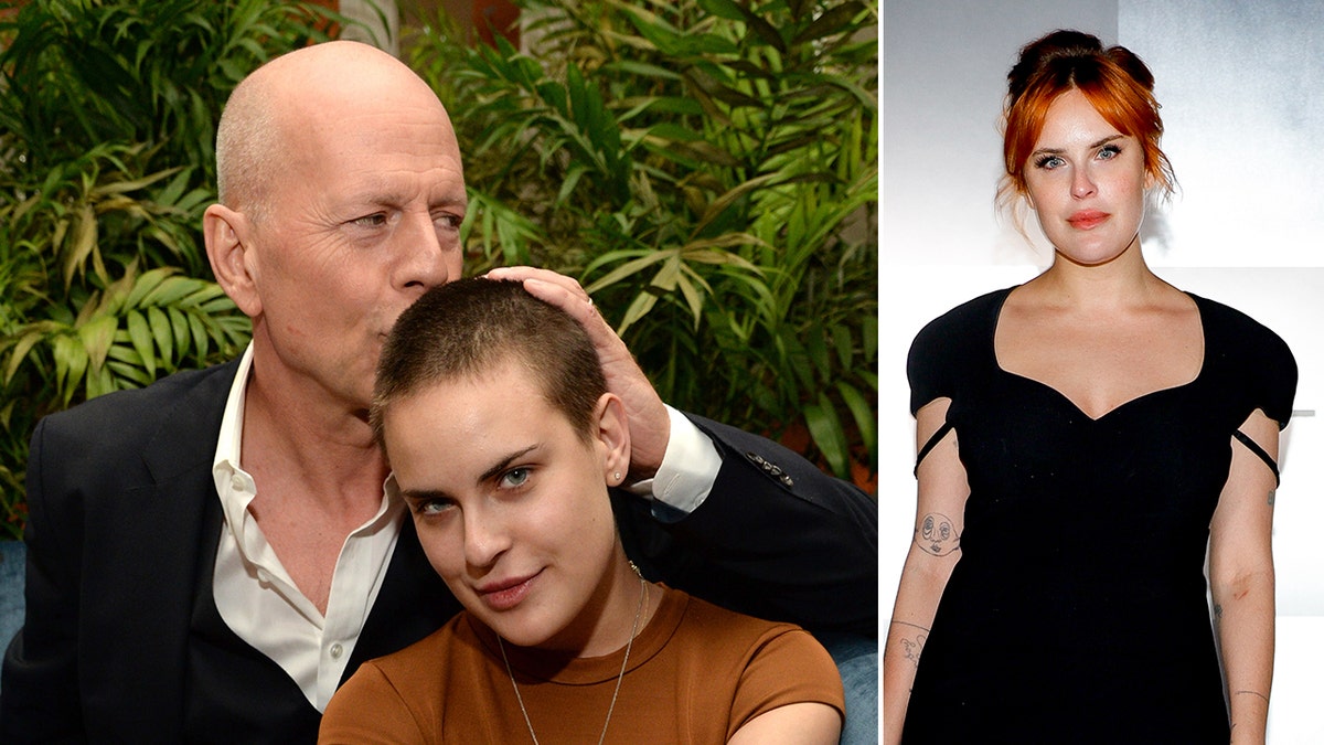 Tallulah Willis and Bruce Willis in a photo