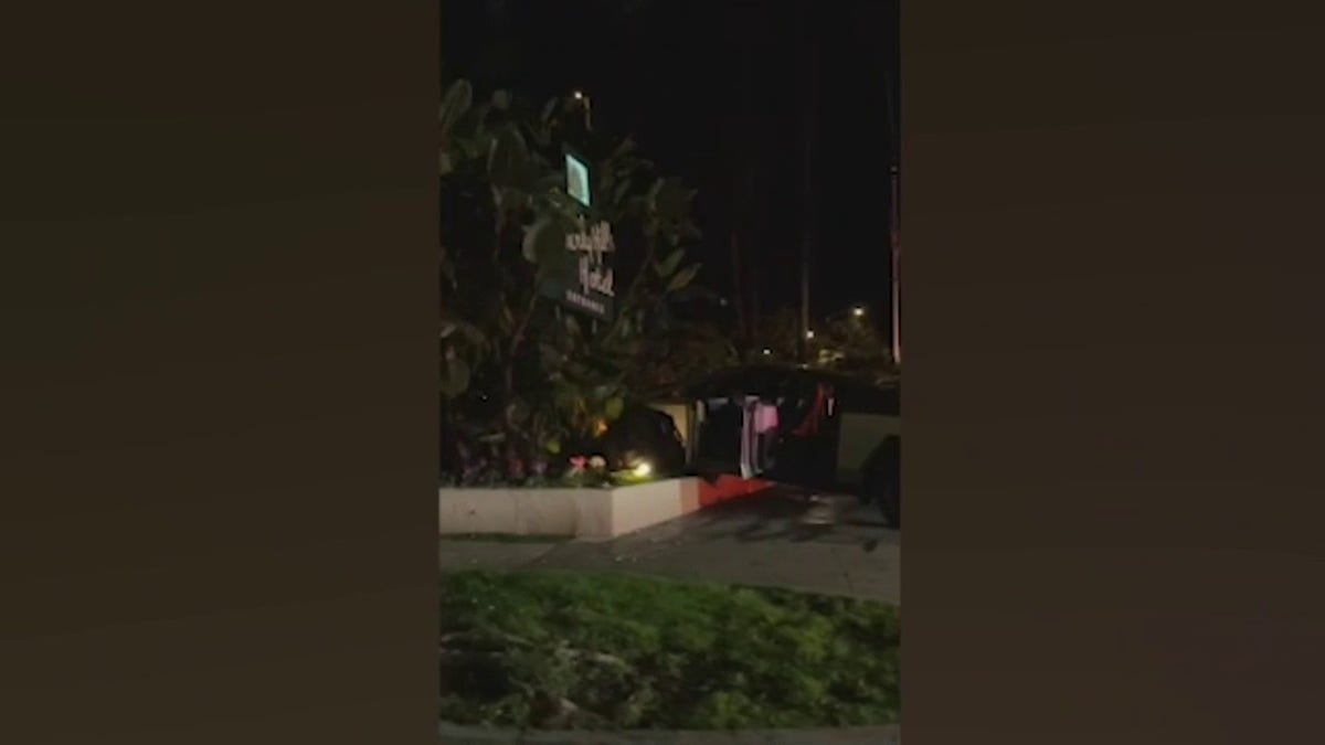 Video Shows Tesla Cybertruck Crash Into Iconic Beverly Hills Hotel Sign ...