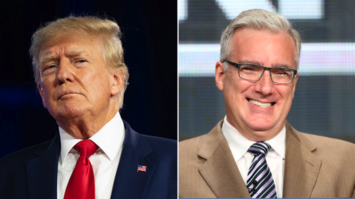 Donald Trump, left; Keith Olbermann, right