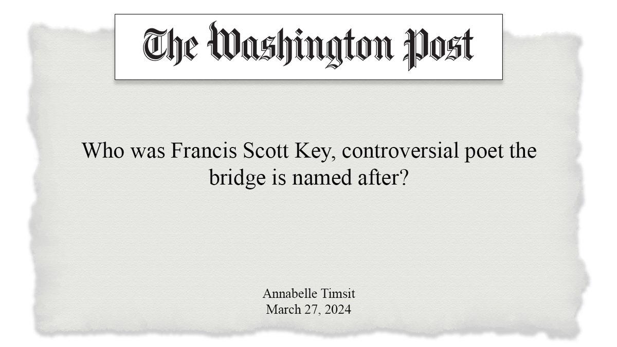 Washington Post attacks Francis Scott Key