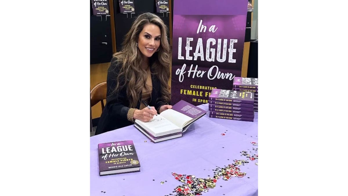 Bonnie-Jill Laflin and her new book "In a League of Her Own"