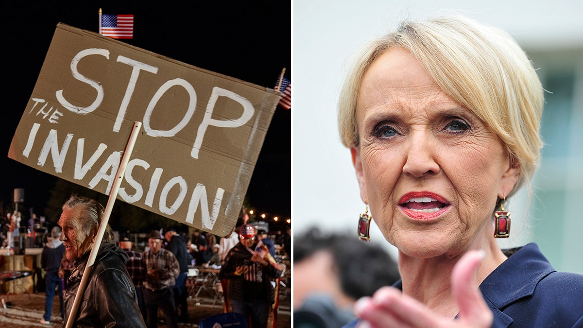 Border protestor, Brewer Arizona