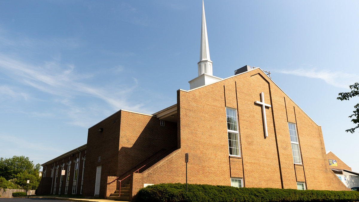 outside of Calvary Road Baptist Church in Virginia