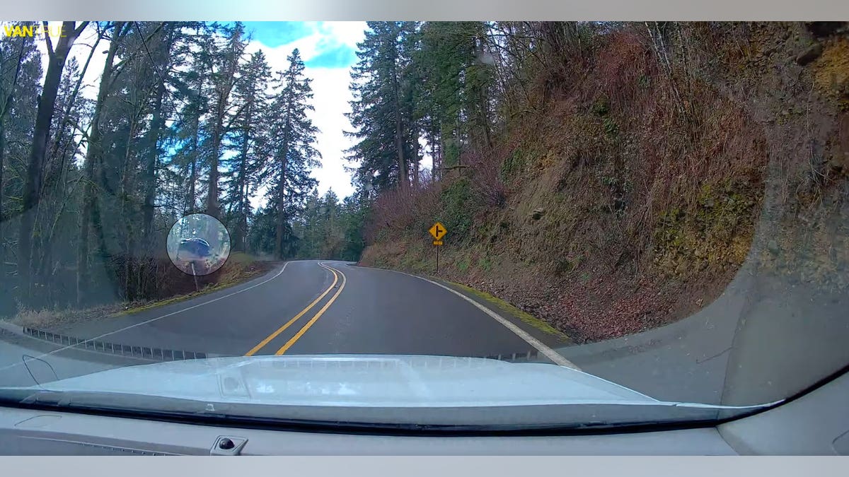 Car goes off Oregon cliff