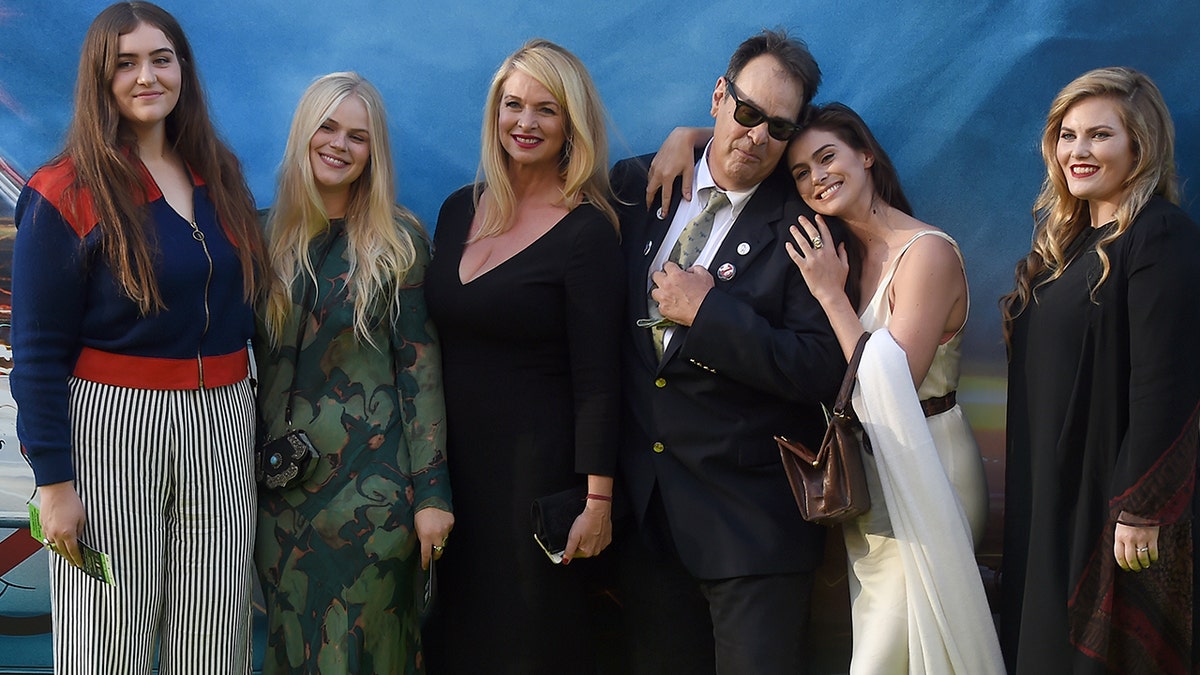 Dan Aykroyd and his family at the premiere of Ghostbusters in 2016.
